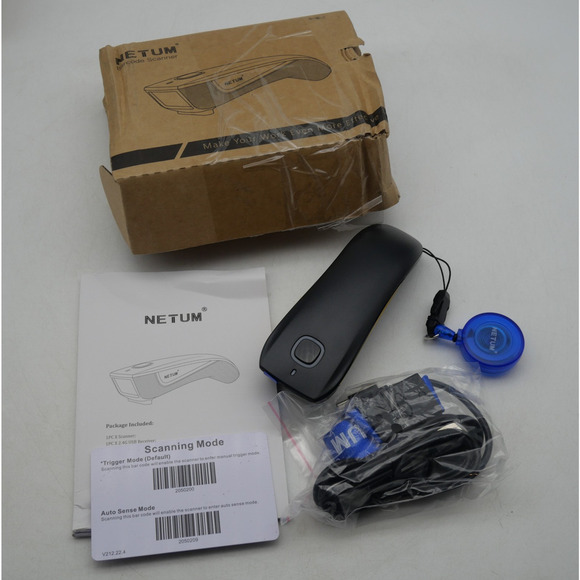 NEW NETUM C750 Bluetooth Portable 2.4G Wireless QR Bar Code Reader - Picture 1 of 7